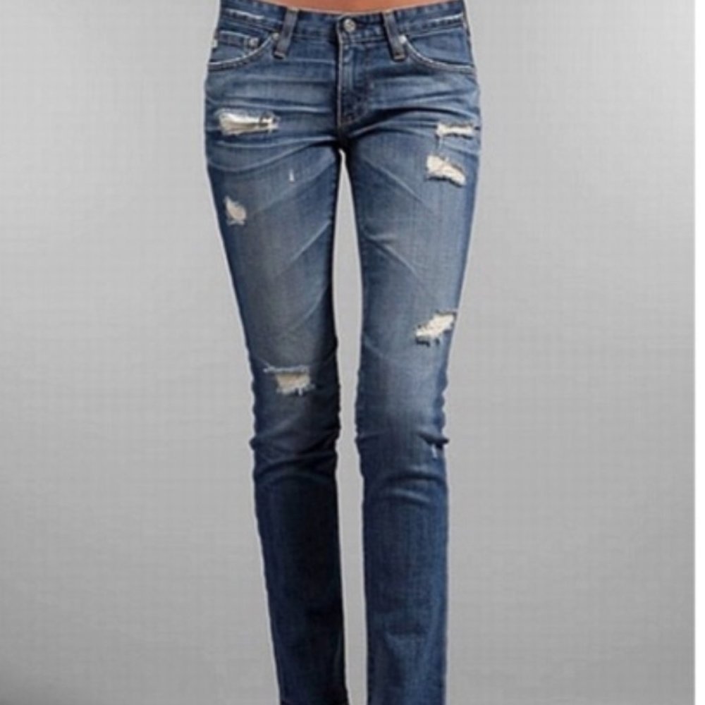 AG ADRIANO GOLDSCHMED- STILT Cigarette Jeans-Sz 27